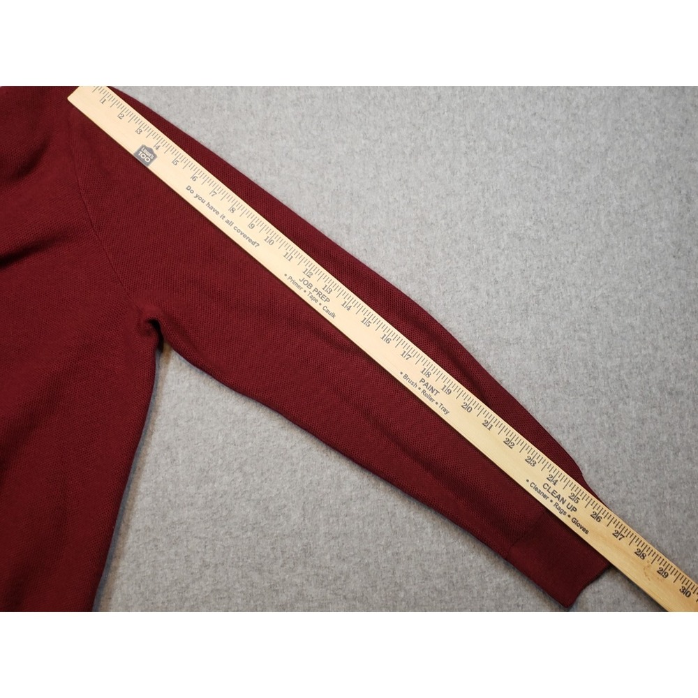 Polo Ralph Lauren‎ Pima Cotton Quarter Zip Sweater Mens Maroon Sz XXL Pullover - Picture 7 of 11